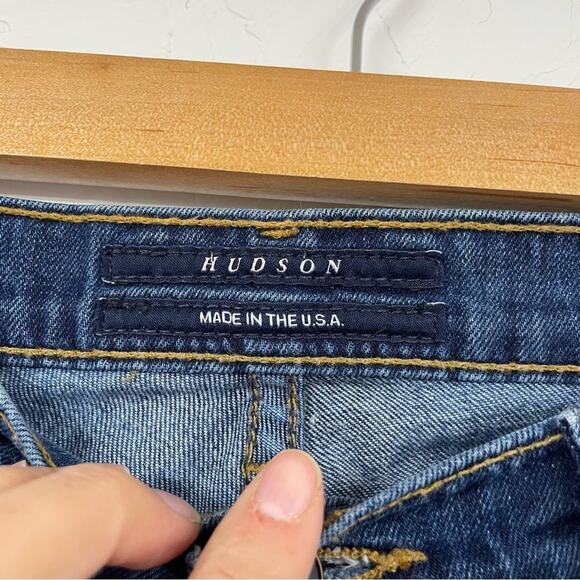 Hudson Mid Rise Skinned Jeans Womens 26 Medium Wash Flat Pockets Blue Denim - Picture 5 of 12